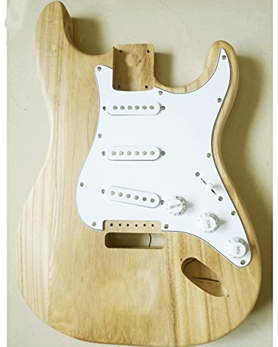 Diy Electric Guitar Kits Strat Style Beginner Kits 6 String Right Handed With Paulownia Wood Body Maple Neck Rosewood Fingerboard Chrome Hardware Build Your Own Guitar. #TOP1