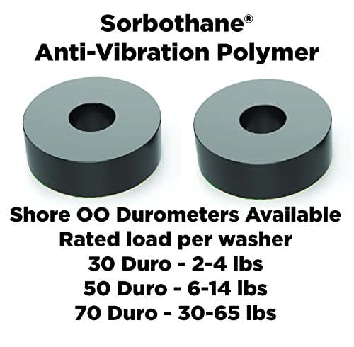 Isolate It: Sorbothane Vibration Isolation Washer 30 Duro (0.5" ID - 1.5" OD - 0.5" Thick) - 4 Pack by Isolate It! - Image 3