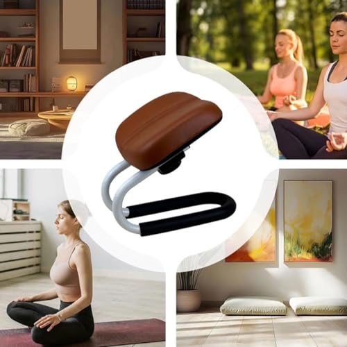 Siège en métal robuste à genoux ergonomique avec coussin réglable - 7