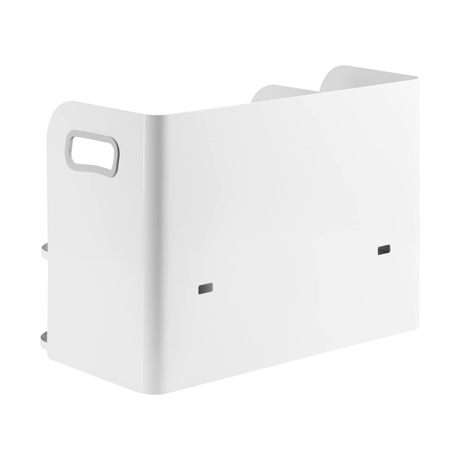 ER-440 Schreibtisch-Organizer mit Schublade und Buchstütze Organizer für Büroutensilien Büro-Organizer Büroablage bis 10kg Weiß