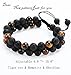 Triple Protection Bracelet Handmade Bracelet - Natural Tiger Eye Crystal, Obsidian Hematite，Crystal Jewelry Bracelet Brings Good Luck and Happiness, Bracelet for Men and Women（Style E）