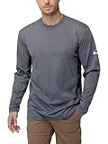 FR Shirts for Men 4oz Lightweight Fire Resistant Shirts for Men Long Sleeve Welding Shirt CAT1 Heather Dark Gray
