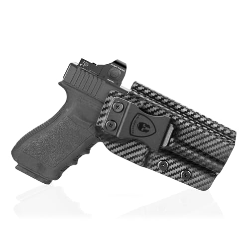 Carbon Fiber Kydex IWB Appendix Carry Holster: G21 / G20 (Gen 3-5) & G22 Gen 5, Optics Cut, Adj.