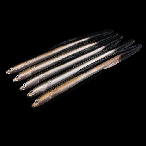 Heaven2017 Soft Eel Fishing Lure Plastic Baits Reflective Fishing Bait #TOP6