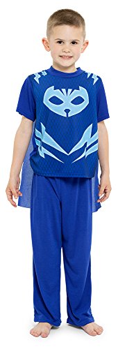 PJ Masks Little Boys' Catboy 2-Piece Uniform Set with Cape, Power Blue, 6