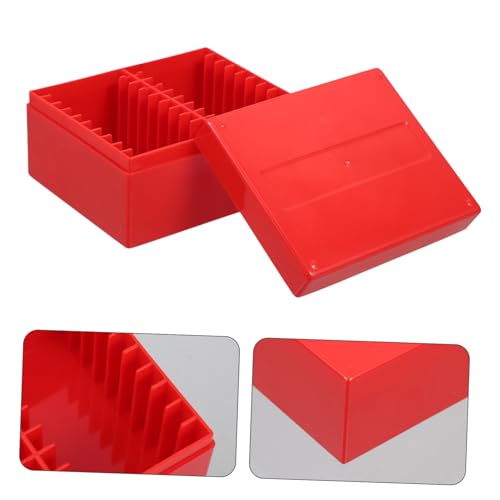 Organizador de monedas en caja plástica roja miniatura 7