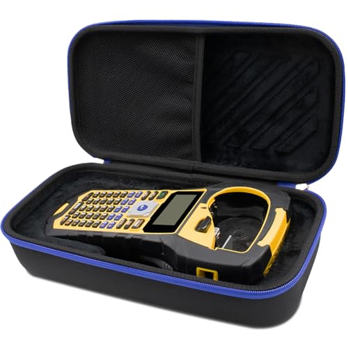 Case Compatible with Brady M210/ BMP21-PLUS/ M210 LAB Handheld Label Printer. Sticker Maker Portable Storage Holder Bag with Pocket for Brady Printer, USB Cable and Accessories (The Inside is Suede)