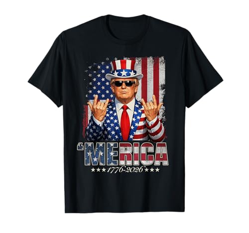 Trump 250th Birthday of America 250 Years 4th of July Trump T-Shirt