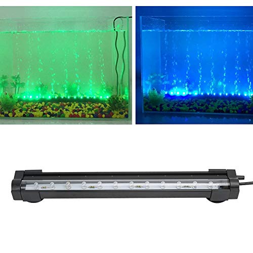 Aquarium Air Bubble Light Coloré LED Light Fish Tank Bar Lights Aquarium Water Plants Grow Lamp(DB-15 EU)