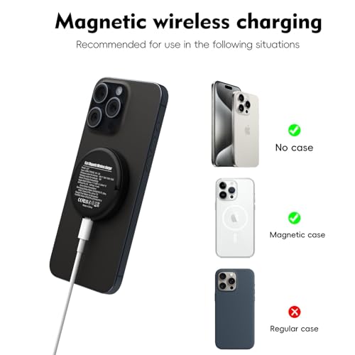 Image of WeFly 6-in-1 Magnetic Wireless Charging Pad with 15W Fast Charging for Phone 12 /13 /14 /15 /16 /17, Watch & Air /Pods, Compatible with Mag /Safe