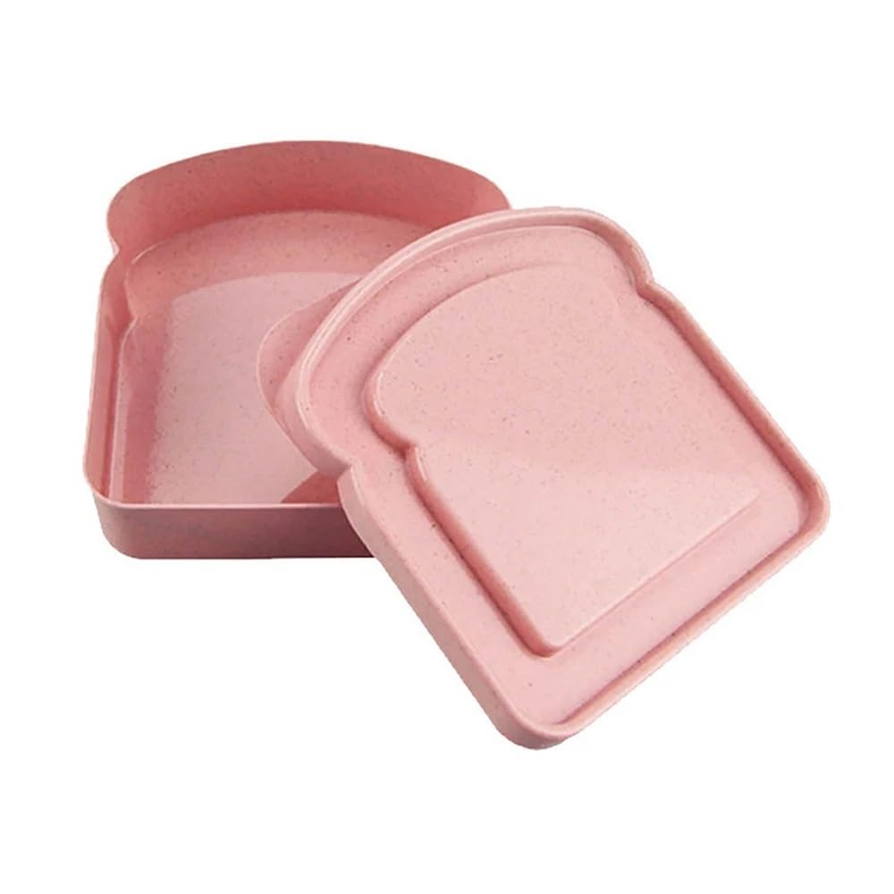 Missffcat Reusable Lunch Box – 3pcs Silicone Sandwich Container with Lid for Office, Picnic & Outdoor(Color1)