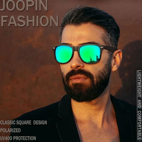 Image of Joopin Square Sunglasses Polarized UV400 Designer Sun Glasses Men Women
