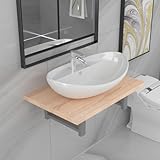 Utilisation polyvalente : cet ensemble de meubles de salle de bain, une élégante combinaison de lavabo de salle de bain, est parfait pour les salles de bains, les buanderies ou les salles de maquillage, offrant une solution élégante et fonctionnelle à vos besoins.