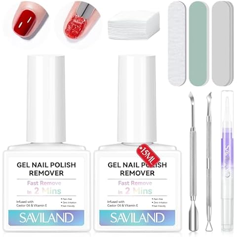 Saviland Gel Nail Polish Remover Kit for Home Use Cover