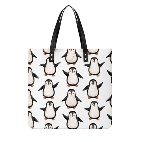 Sac à main pingouins au design imprimé fun et format carré logeable