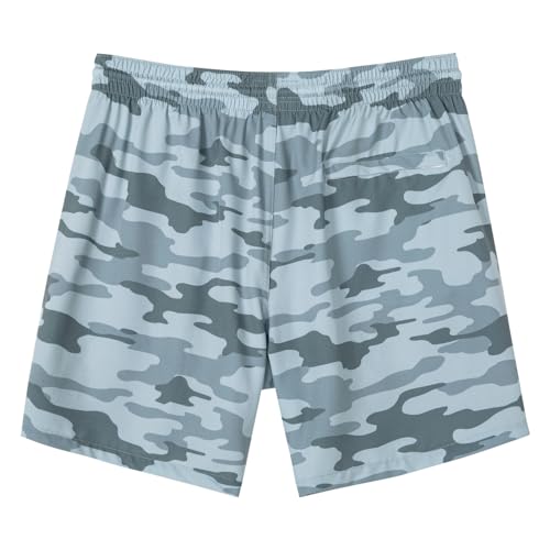 Image of SURF CUZ Mens Swim Trunks with Compression Liner Swim Shorts 7 inch Swimming Trunks Stretch 7 Inch Swim Suits Quick Dry