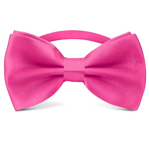 Image of Bow Ties for Men,Mens Bow Tie,Black Ties for Men,Black Tie Adjustable Solid Color Pre-tied for Boy Party Wedding
