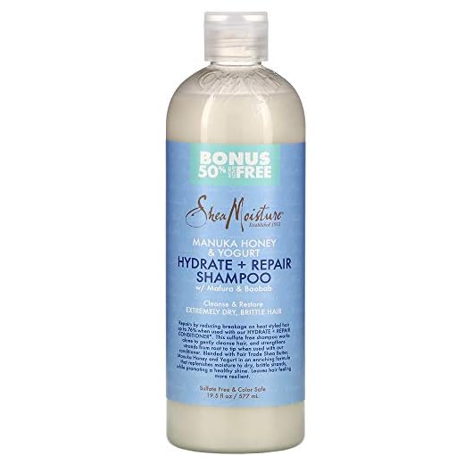 SheaMoisture Manuka Honey & Yogurt Shampoo 19.8 Ounce (586ml)