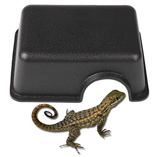Fowybe Hábitat para Reptiles, Caja de escondite de Reptil con diseño Ahuecado, Escondite para Reptiles Anfibios Cuevas Escondite Rana Lagartija Serpiente Cueva