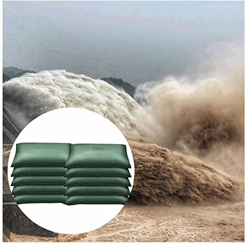 Barrera contra inundaciones para evitar filtraciones en puertas con 10 bolsas autoabsorbentes