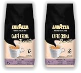 Lavazza, Caffè Crema Barista Delicato, Arabica & Robusta Kaffeebohnen, für Espressomaschinen, mit Schokolade- & Kakaoaromen, Ausgewogener Geschmack, Intensität 6/10, Mittlere Röstung, 1 kg Packung