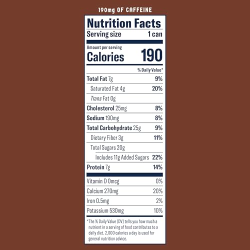 Image of La Colombe Coffee, S'mores Latte, Cold Brew Draft Latte, 11 fl oz Cans (Pack of 12)
