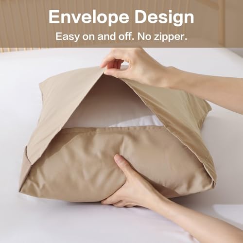Image of ROSGONIA Oversized King Comforter 128x120, 3pcs Super King Plus Comforter Set (1 Taupe Comforter & 2 Pillowcases) Lightweight Oversized King Bedding Set Quilt
