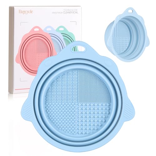 Foldable Silicone Makeup Brush Cleaner Bowl - Etercycle Portable Cleaning