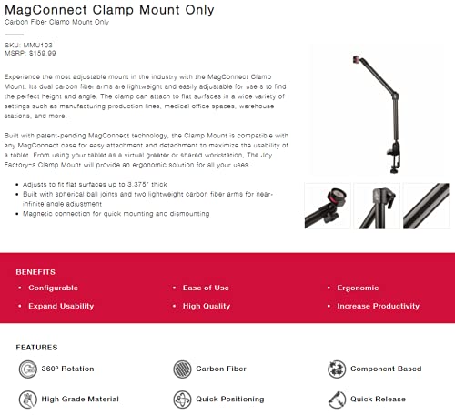 Joy Factory MagConnect用 アームマウント MMU103 Amazon.co.jp: The Joy Factory クランプ・マウントタブレット アーム
