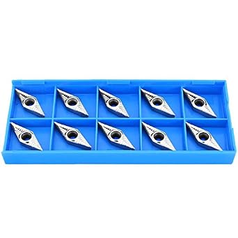 10pcs VCGT160404-AK Carbide Inserts Lathe Turning Tool Insert for Power Tools