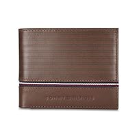 Tommy Hilfiger Tan & Navy Leather Men’s Wallet (8903496147452)