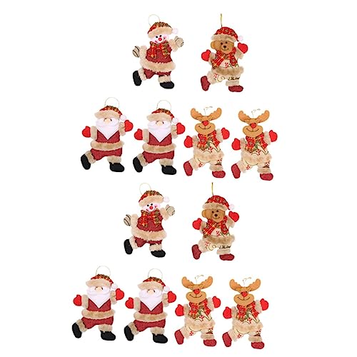 PRETYZOOM Decorações Penduradas 12 Peças Pingente Pendurado De Desenhos Animados De Natal Árvore De