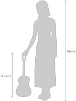 Vista 9 de ADM - Guitarra acústica para principiantes, 30 pulgadas, cuerdas de nailon, guitarra de madera para niños y estudiantes, lecciones en línea