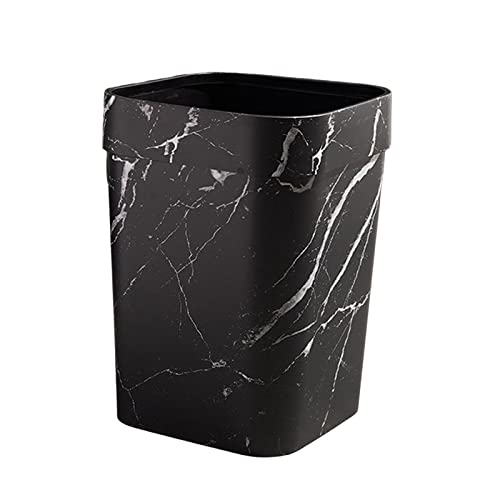 Baoblaze Rectangle Trash Can Waste Paper Basket Large Durable Anti Skid Garbage Container Bin Garbage Basket for Bedroom Dorm Home Office(Not Wood), B