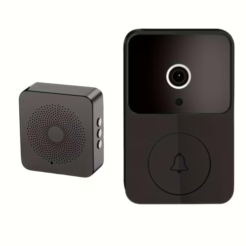 Wireless Video Doorbell Camera with 2-Way Audio, HD Night Vision & WiFi, App Remote Control, Easy Installation for Home  - Detailed View
