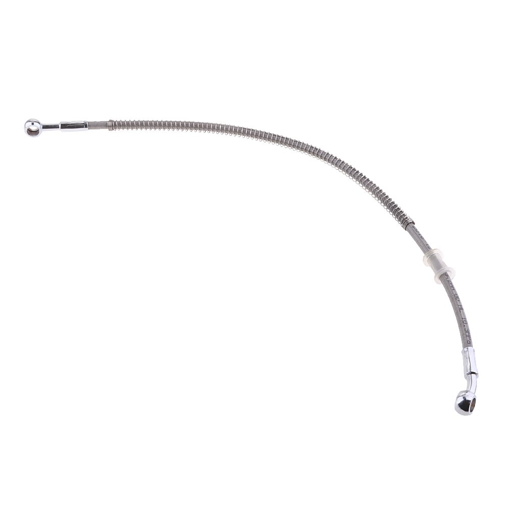 Motorcycle Braided Stainless Steel Brake Oil Hoses Line Pipe 550mm - Silver-image-30