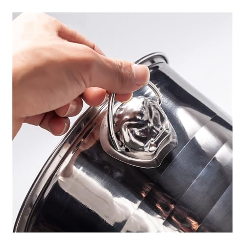 Cubo de hielo de acero inoxidable de alta calidad para conservar champán en tamaño M 6