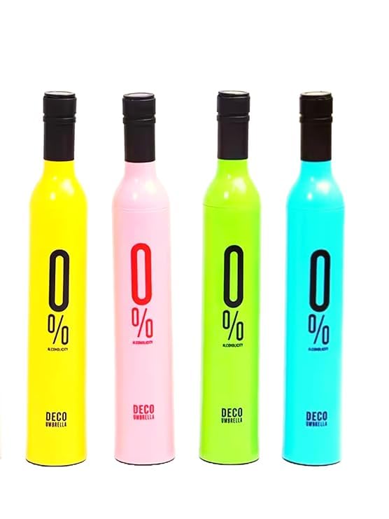 Bottle Umbrella | Wine Bottle Shape Foldable Umbrella with Case | Compact Manual Portable Umbrella for Girl, Women, Men, Kids with Bottle Cover Multicolor Pack Of 1-image-17