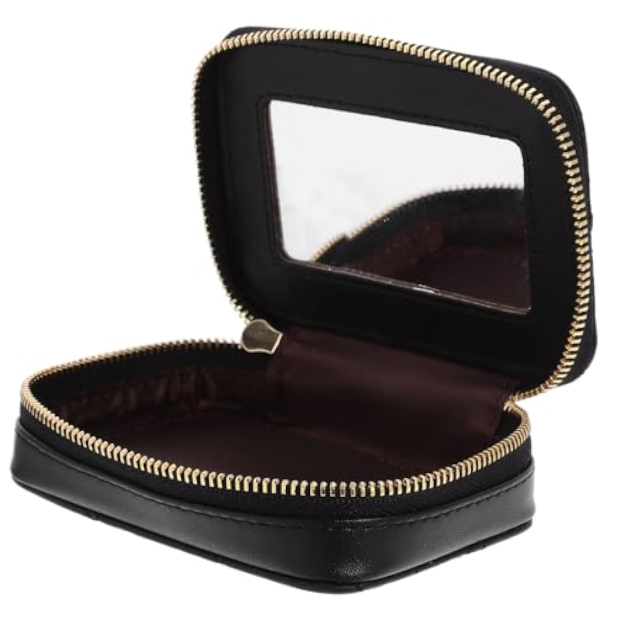 Mini Makeup Bag with Mirror for Women