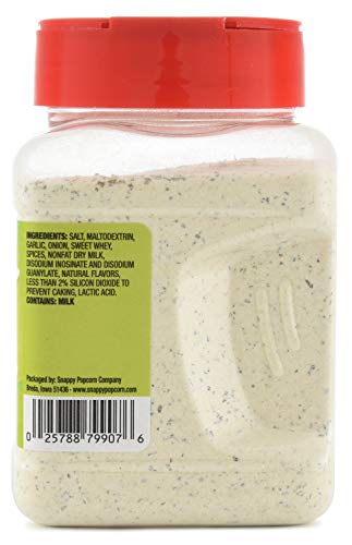 Snappy Popcorn Seasoning Variety Pack, Ranch, Parmesan Garlic and White Cheddar, 3 Count, 12 oz