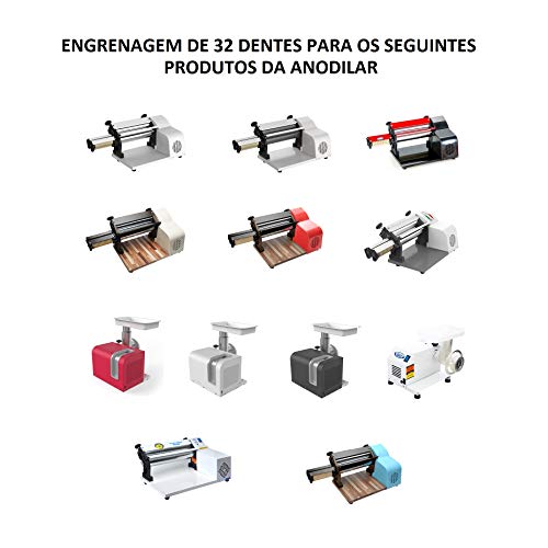 Engrenagem de 32 dentes do cilindro de massas elético Anodilar