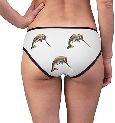 SpreadPassion Narwhal Panties, Narwhal Underwear, Briefs, Cotton Briefs, Funny Underwear, Panties For Women