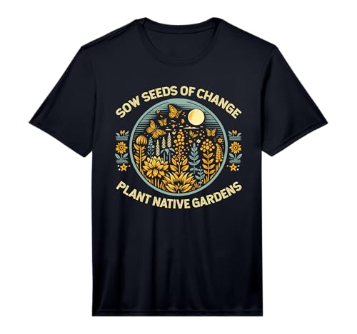 Mens Sow Seeds of Change Plant Native Gardens Performance T-Shirt