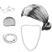 Beelittle Old Lady Costume Cosplay Grandma Granny Wig Great for Halloween Christmas Mrs. Claus