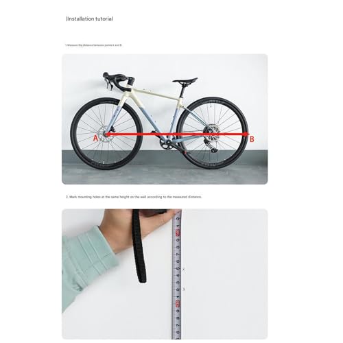 Soporte de pared para bicicleta de montaña y carretera 5