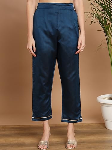 Image of VredeVogel Women's Cotton Silk Jacquard, Banarasi Silk Kurta Pant With Dupatta Set