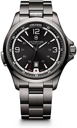 merci　4 VICTORINOX Mens Quartz Watch, Analog Display and Stainless Steel