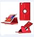 PT Ultra Slim Lightweight Smart-Shell Rotating Leather Stand Protective Cover Case For Samsung Galaxy Tab Pro 8.4" inch Android Tablet SM-T320/T325/T321(Will NOT Fit Tab Pro S 8.4) (Red)