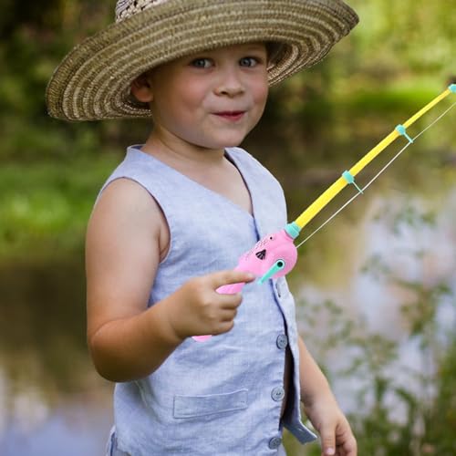 2 PACK Magnetic Fishing Rod, Fishing Rod Bath Toys, Magnetic Fishing Game, Extendable Fish Pole, Cute Animal Handle Design Toddler Fishing Pole, Water Fishing Pole For Bath, Kids Favors - Image 8
