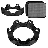 Sinbana Bowling-Basiszubehörset, Bowlingkugel-Spin-Cup-Displayständer mit Reinigungstuch 360°Drehbar Geeignet zum Reinigen und Polieren (Schwarz)